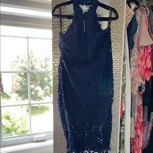 Bardot Royal Blue Halter Dress